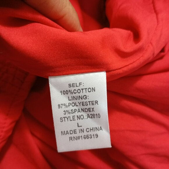 Day + Moon Red Womens Skort Large Cotton/Polyester Blend - Picture 3 of 9